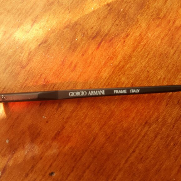 VINTAGE 90s Giorgio Armani 201 706 49 21 red Rx lens Unisex round sunglasses - Picture 7 of 8
